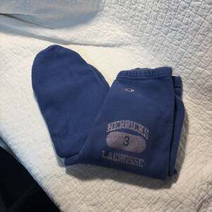 Vintage Champion Reverse Weave high school lacrosse sweatpants. These are the cl